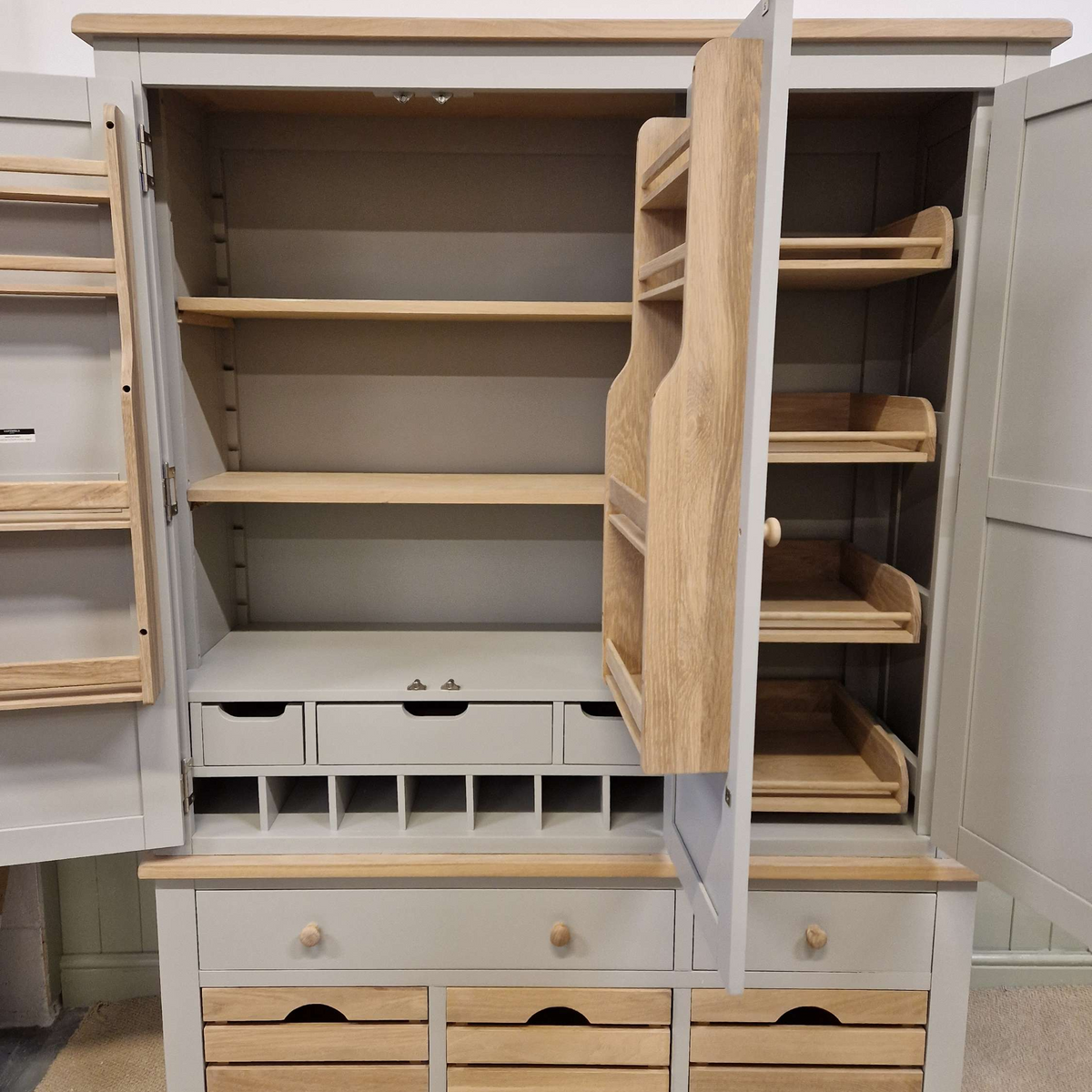 Chester Dove Grey Triple Larder