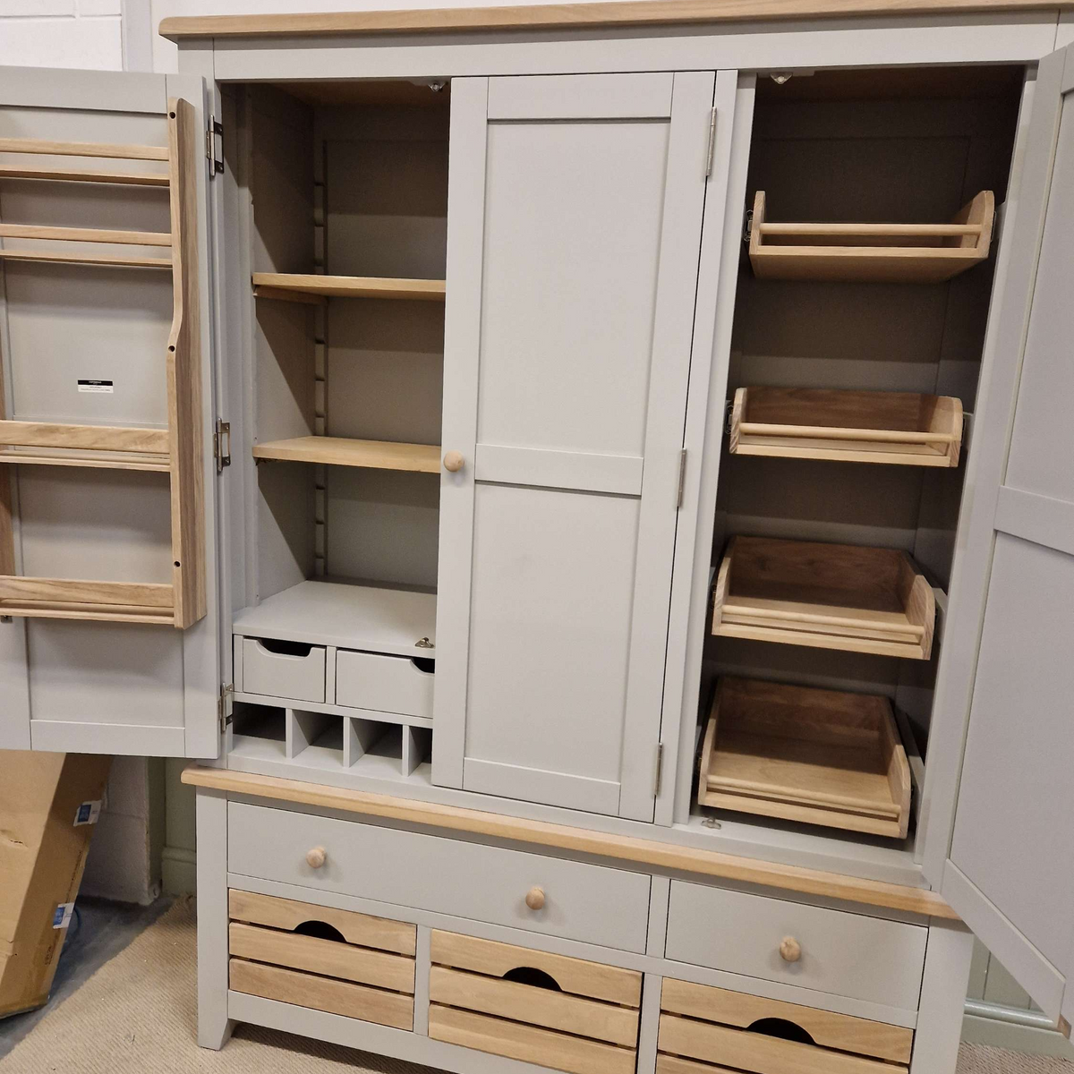 Chester Dove Grey Triple Larder