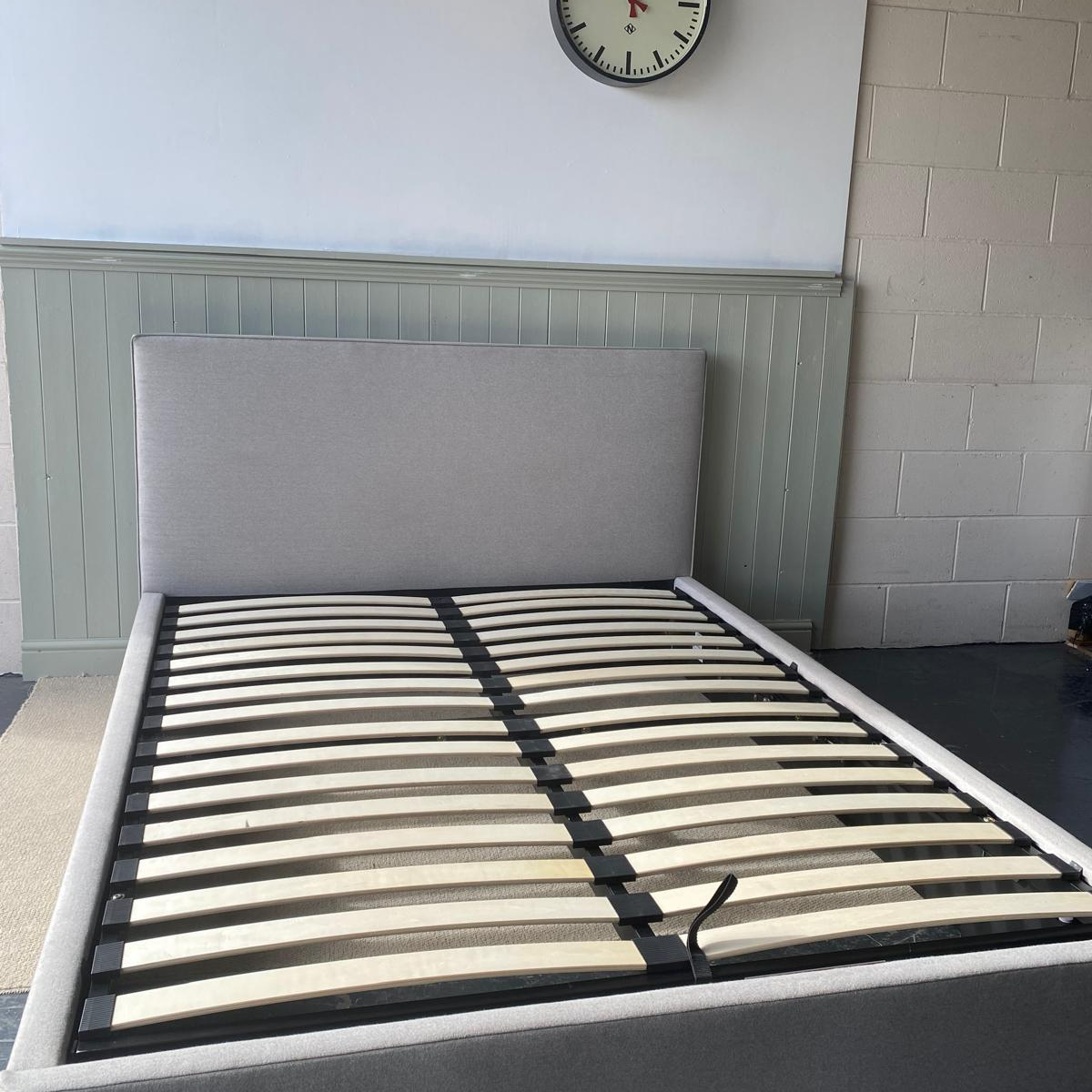 Churchill Double Ottoman Bed - Natural Tweed