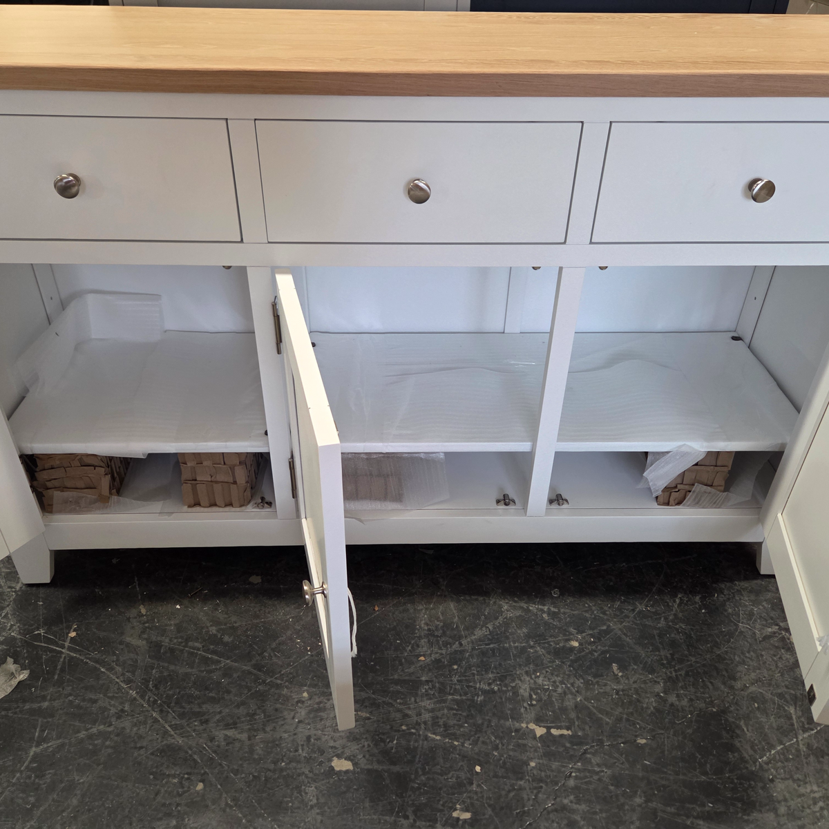 Chester Pure White Large Sideboard
