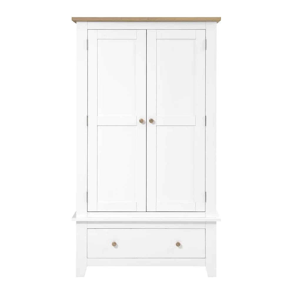 Chester Pure White Double Wardrobe