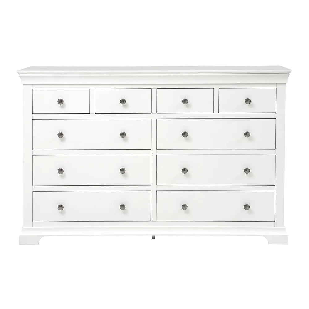 Chantilly Warm White 10 Drawer Chest