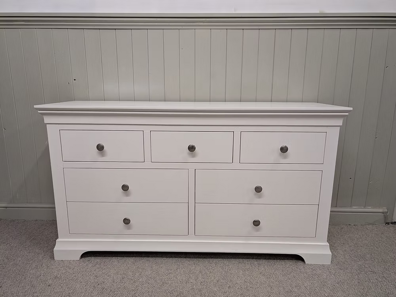 Chantilly Warm White 7 Drawer Wide Chest