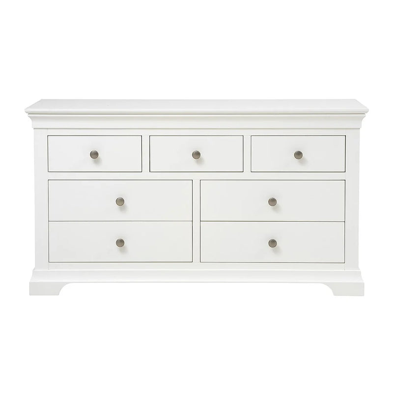 Chantilly Warm White 7 Drawer Wide Chest