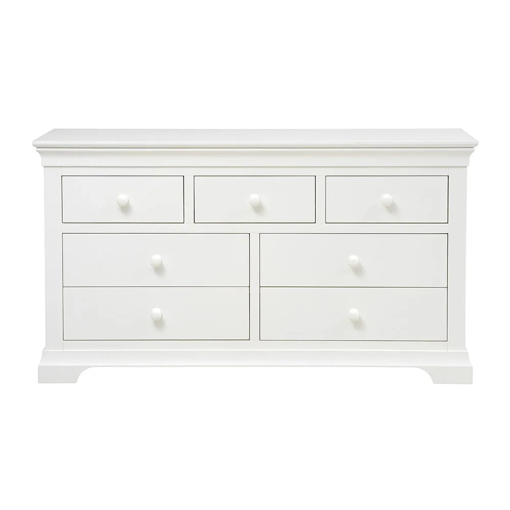 Chantilly Warm White 7 Drawer Wide Chest