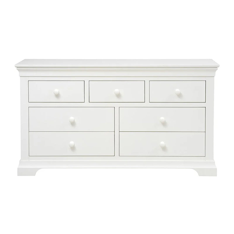 Chantilly Warm White 7 Drawer Wide Chest