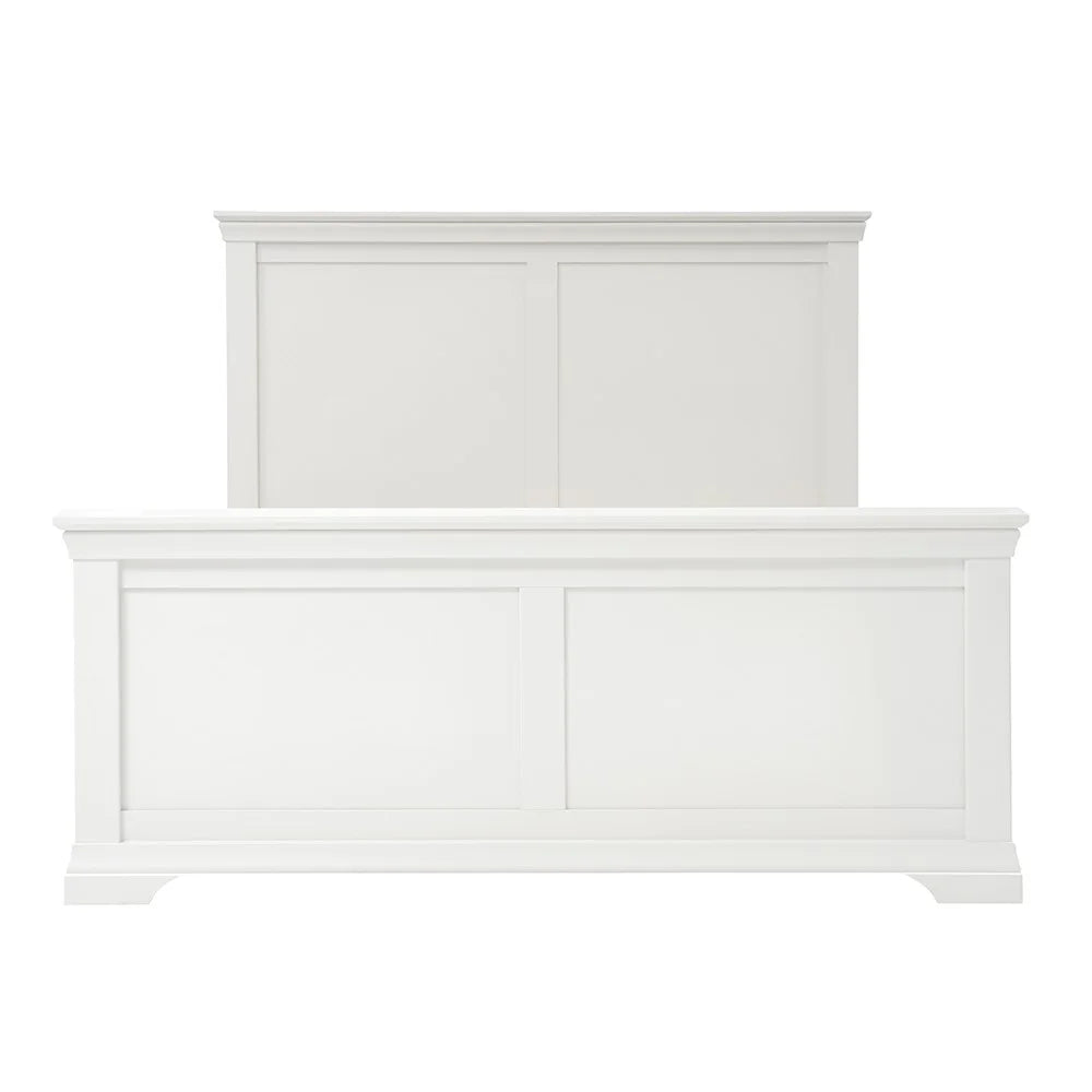 Chantilly Warm White 4ft 6" Double Bed