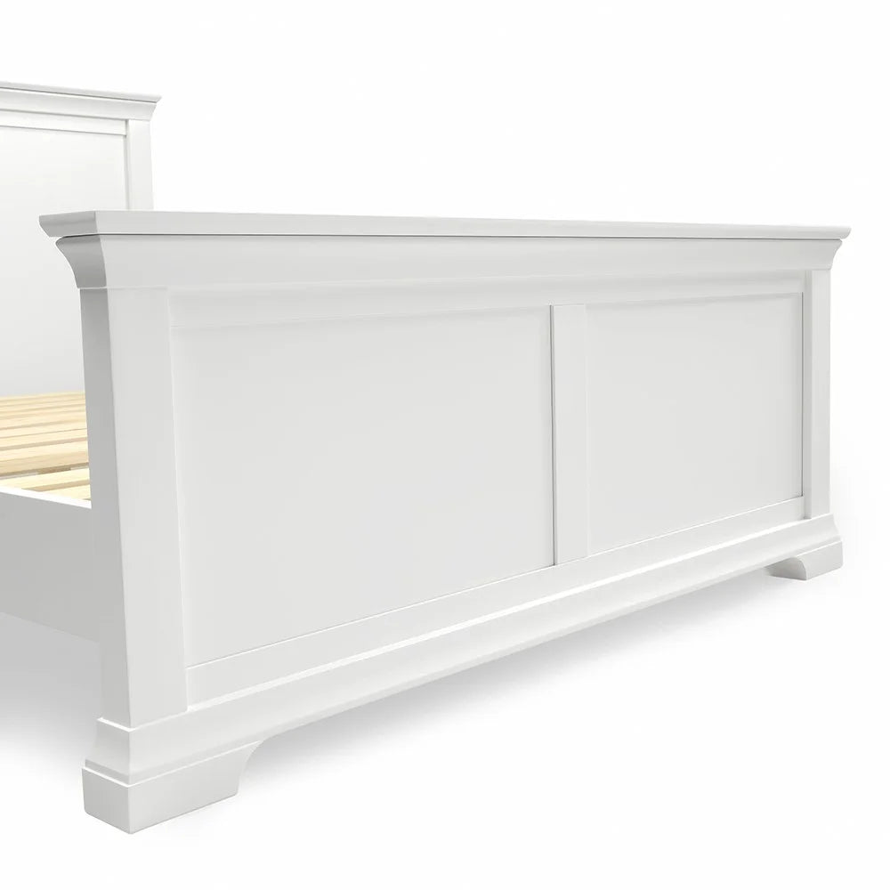 Chantilly Warm White 4ft 6" Double Bed