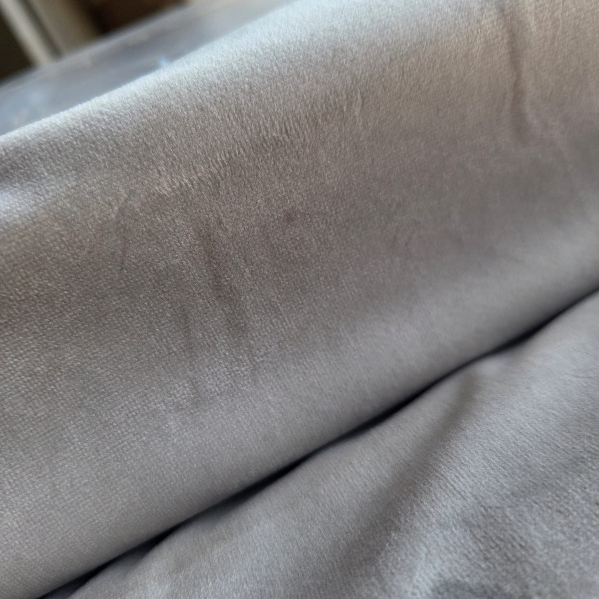 Velvet Pencil Pleat Curtains - Champagne - 218cm x 229cm Imperfect