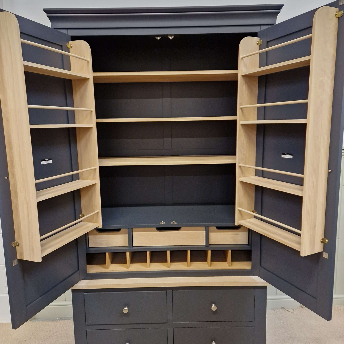 Chester Charcoal Double Larder