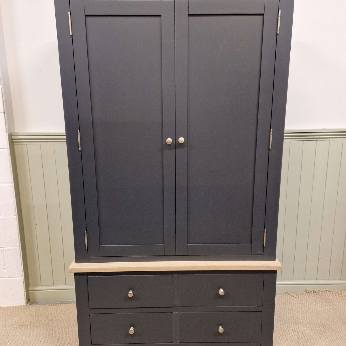 Chester Charcoal Double Larder