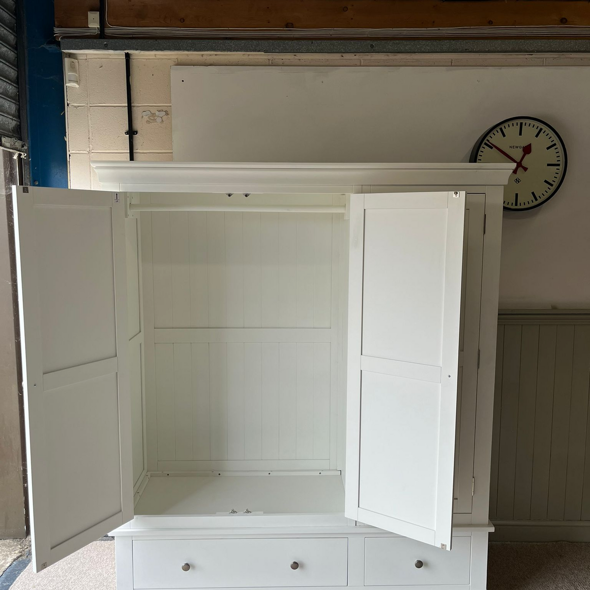 Chantilly Warm White Triple Wardrobe
