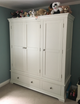 Chantilly Warm White Triple Wardrobe