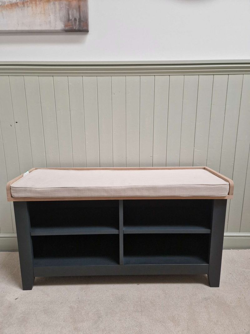 Chester Charcoal Open Shoe Storage Bench