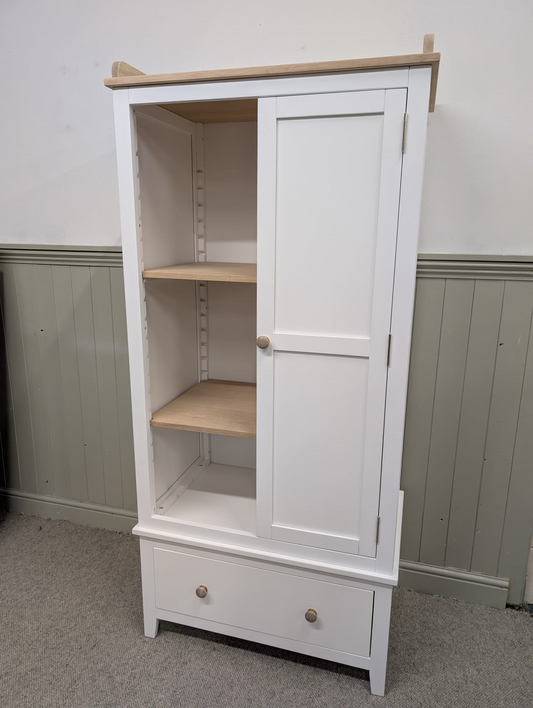 Chester Pure White Open Petite Wardrobe