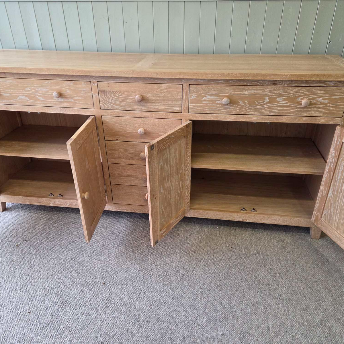 Inglesham Whitewash Oak Grand Sideboard