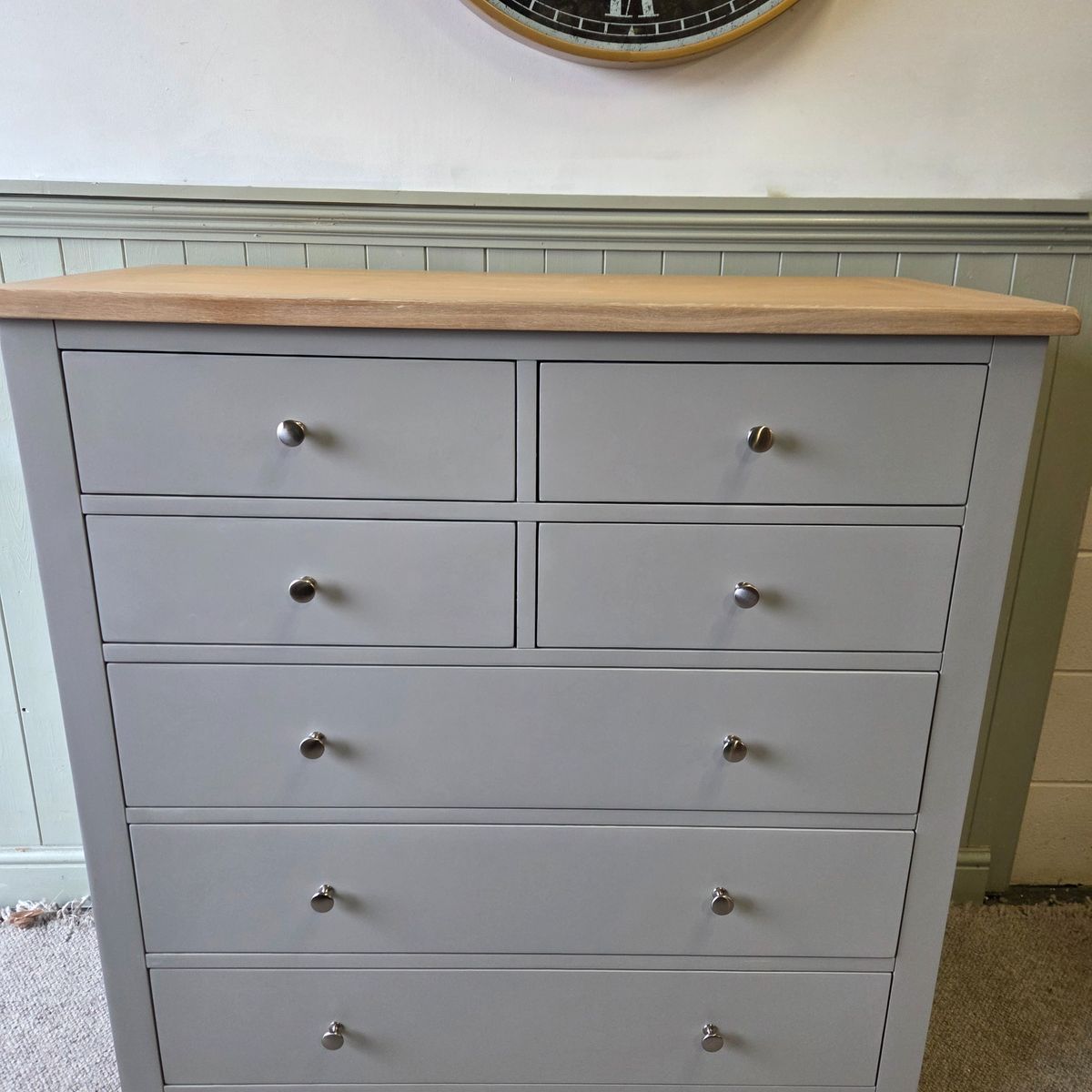 Chester Dove Grey 7 Drawer Chest