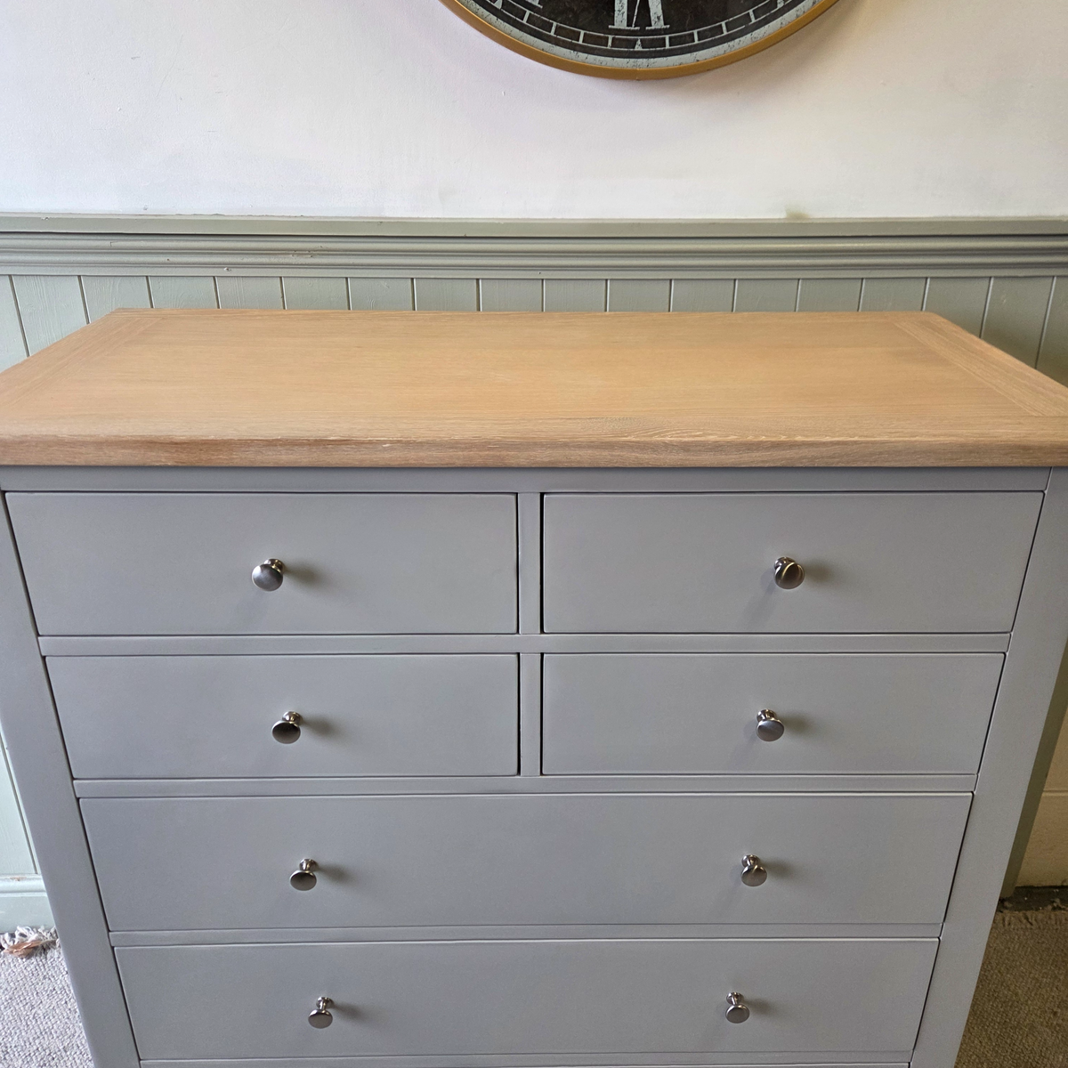 Chester Dove Grey 7 Drawer Chest