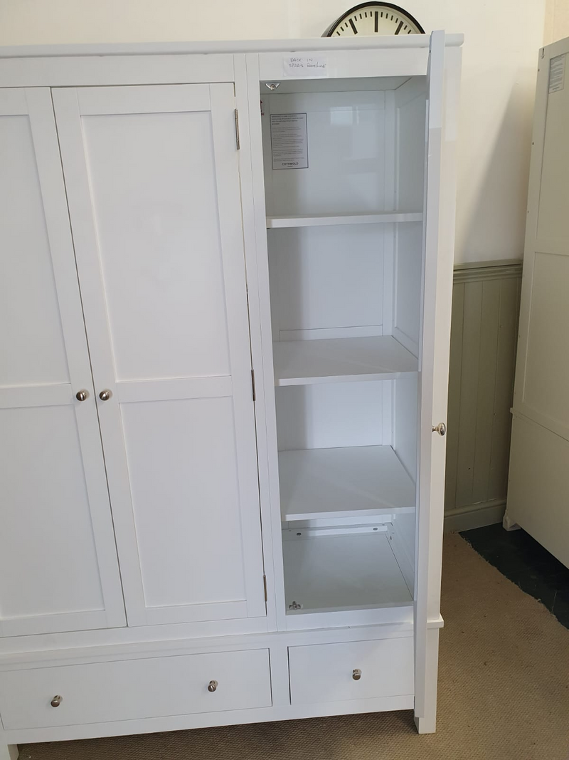 Simply Cotswold Pure White Triple Wardrobe