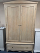 Camille Limewash Oak Double Wardrobe
