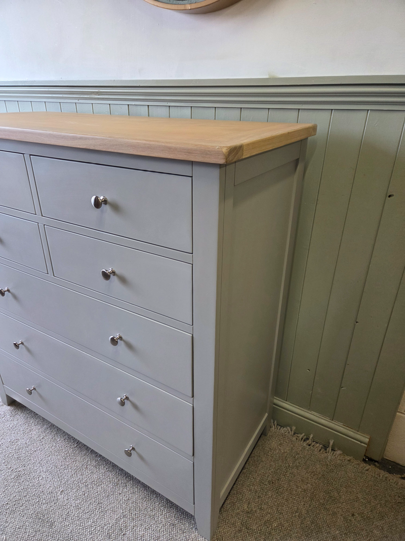 Chester Dove Grey 7 Drawer Chest