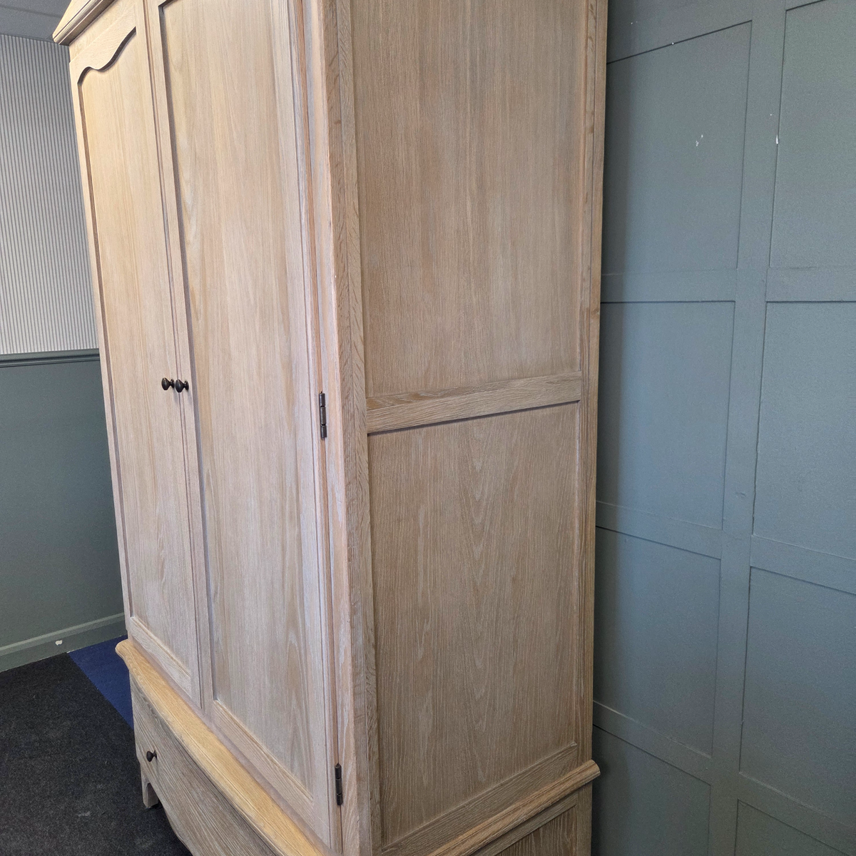 Camille Limewash Oak Double Wardrobe