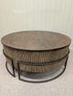 Hunter Corrugated Antique Gold Coffee Table