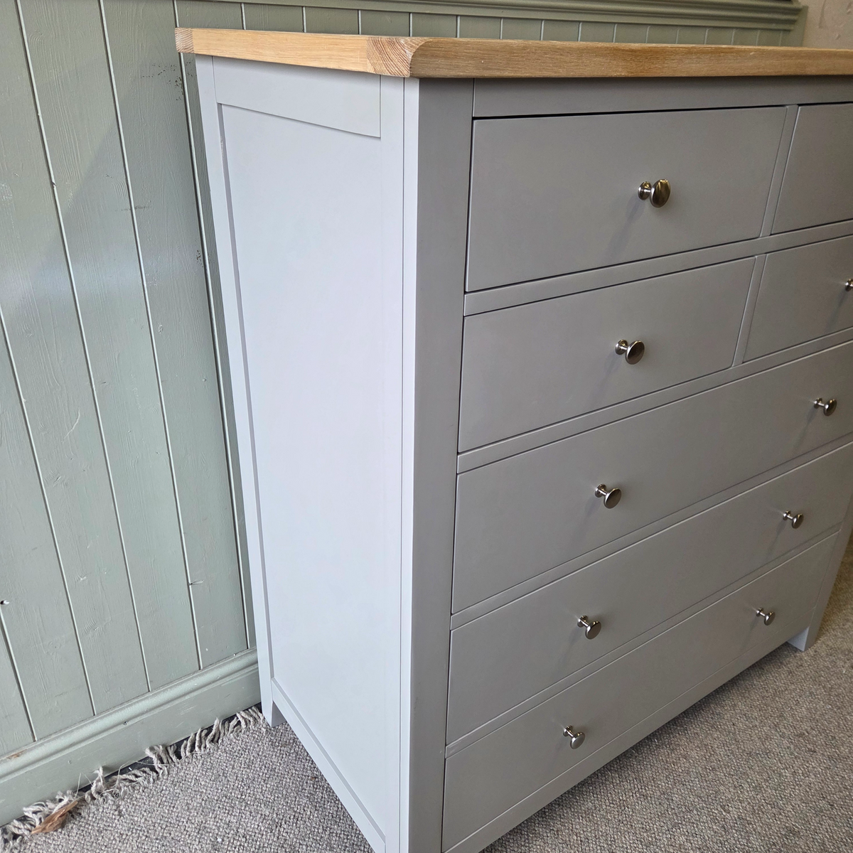 Chester Dove Grey 7 Drawer Chest