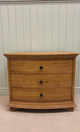 Winchcombe Oiled Oak Wide 3 Drawer Bedside Table