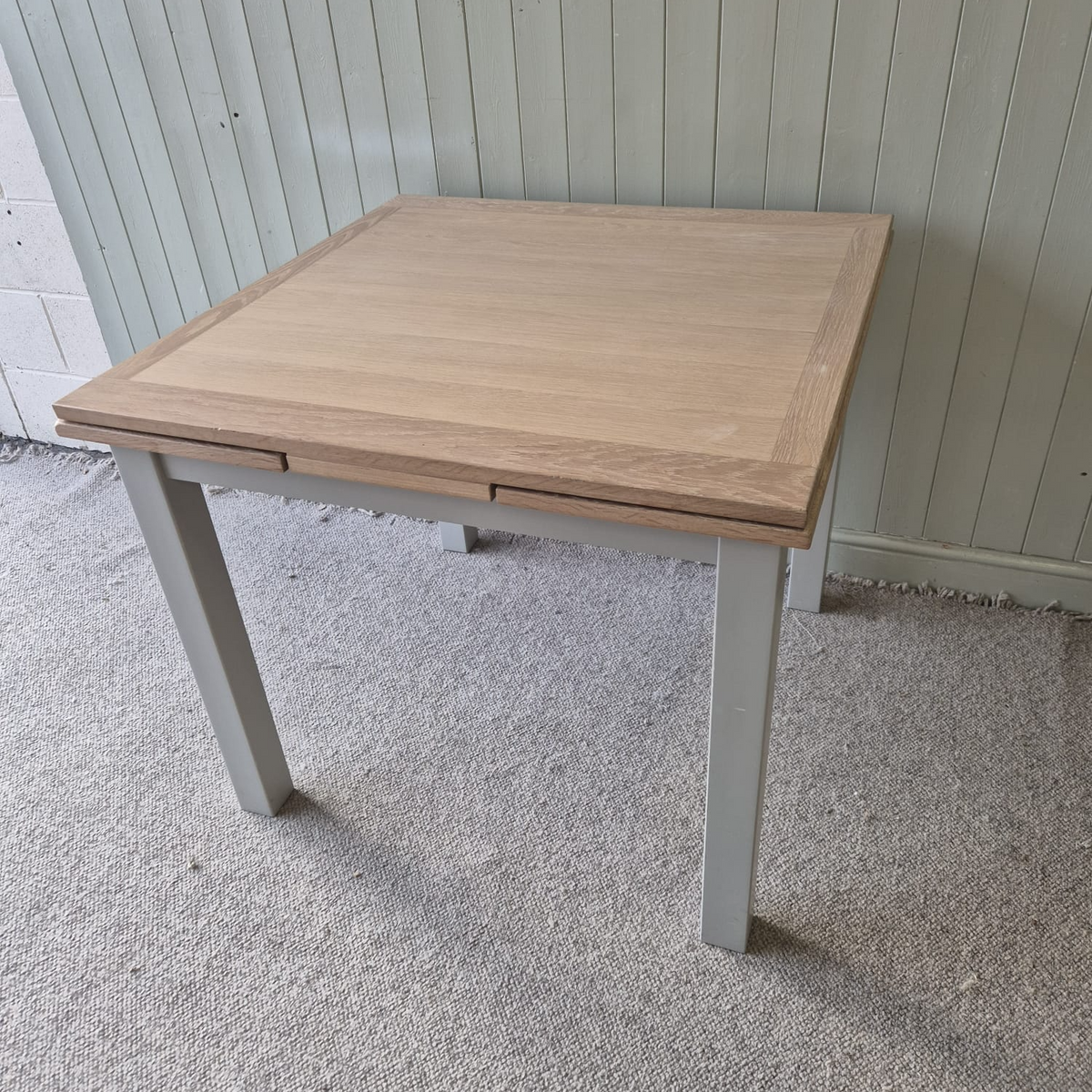 Chester Dove Grey Square Extending Dining Table