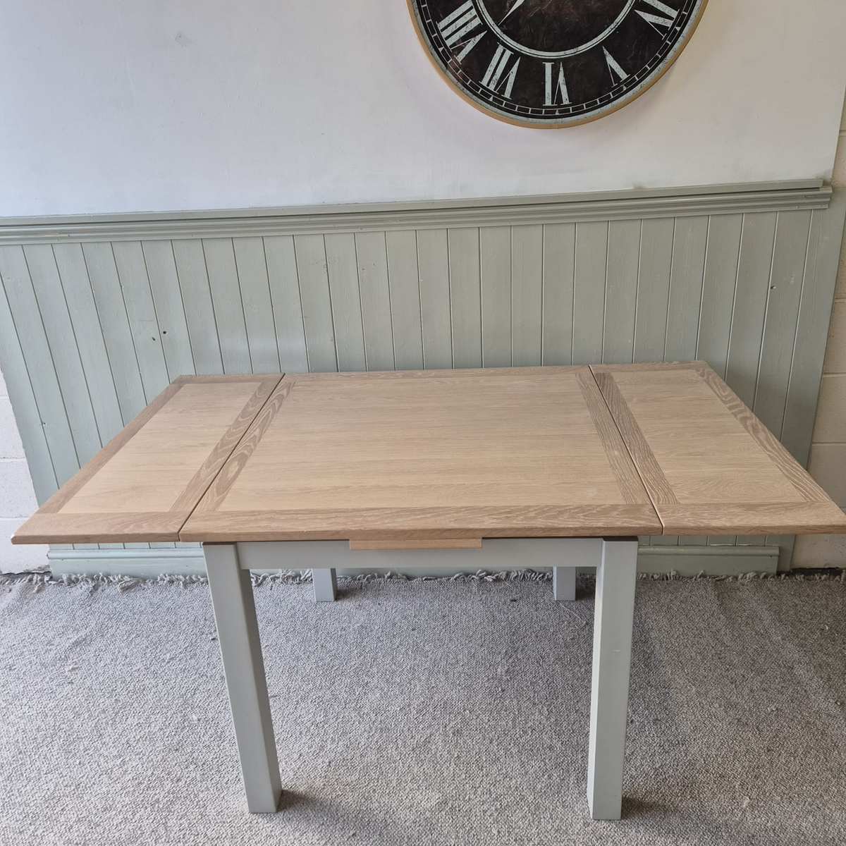 Chester Dove Grey Square Extending Dining Table