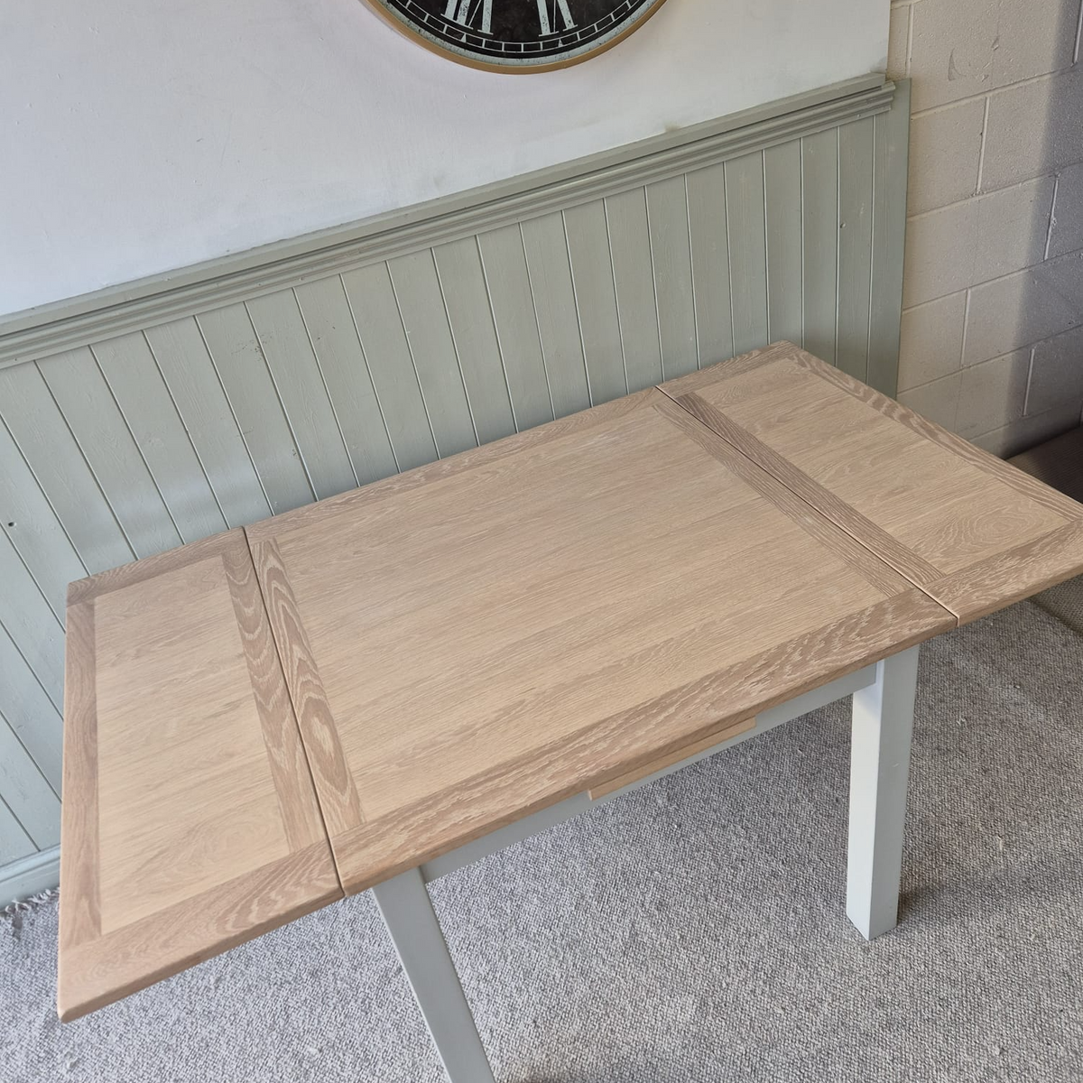 Chester Dove Grey Square Extending Dining Table