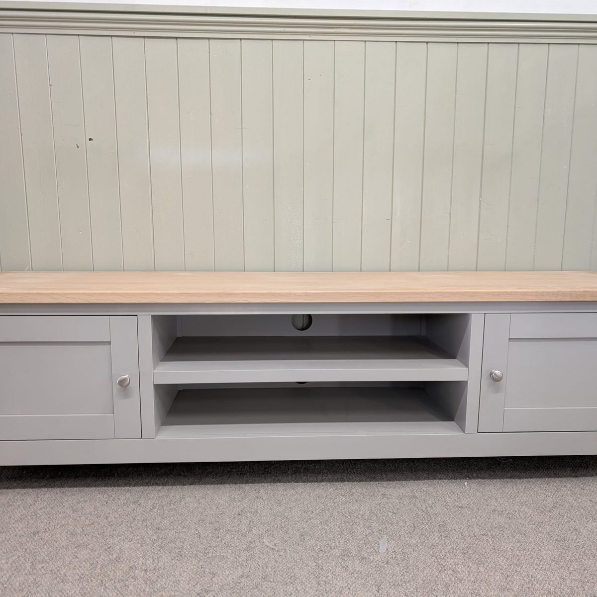 Chester Dove Grey Extra Large TV Stand up to 75"