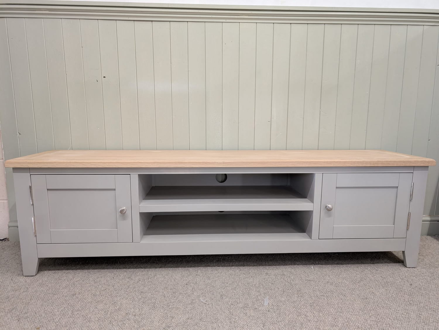 Chester Dove Grey Extra Large TV Stand up to 75"