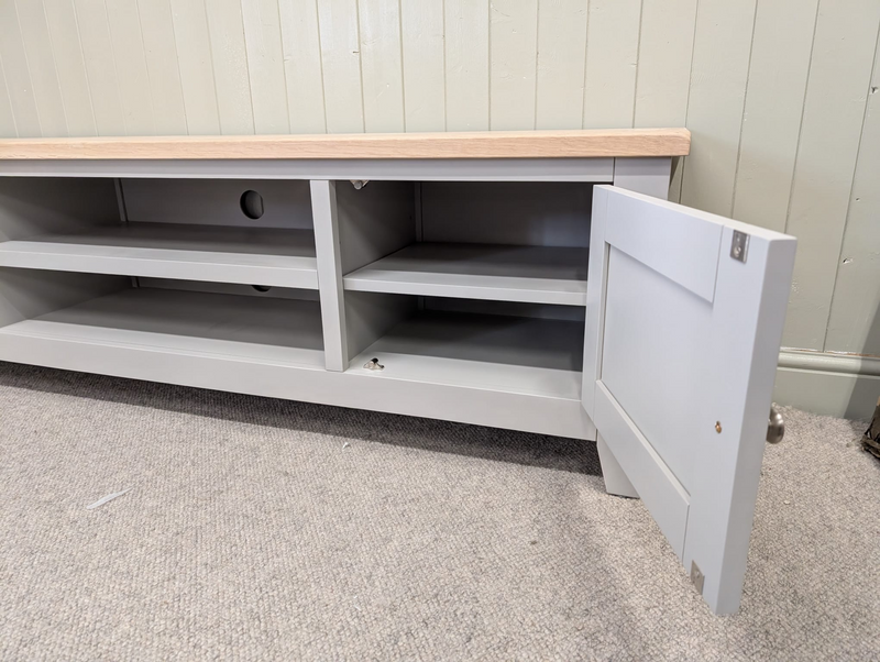 Chester Dove Grey Extra Large TV Stand up to 75"