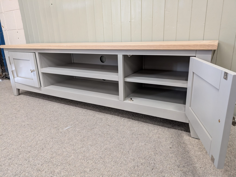 Chester Dove Grey Extra Large TV Stand up to 75"
