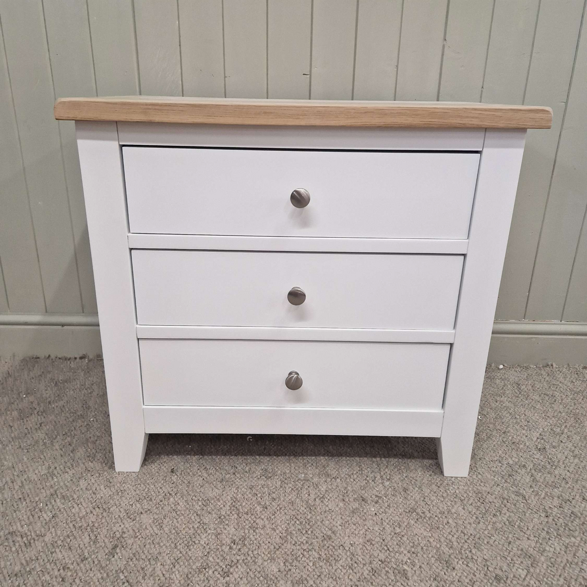 Chester Pure White Jumbo Bedside Table