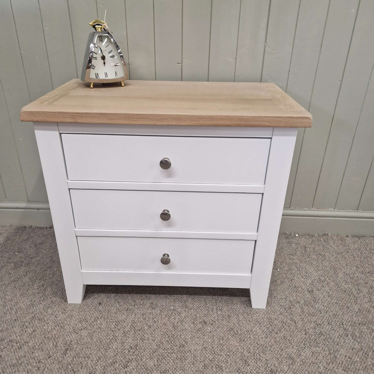 Chester Pure White Jumbo Bedside Table