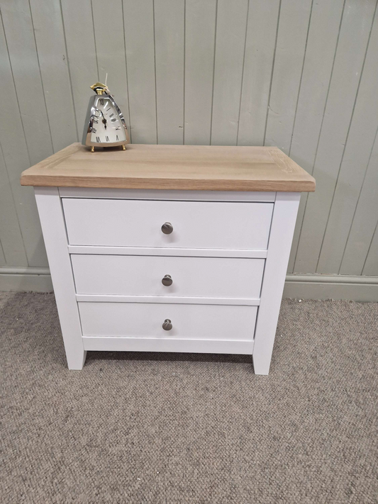 Chester Pure White Jumbo Bedside Table