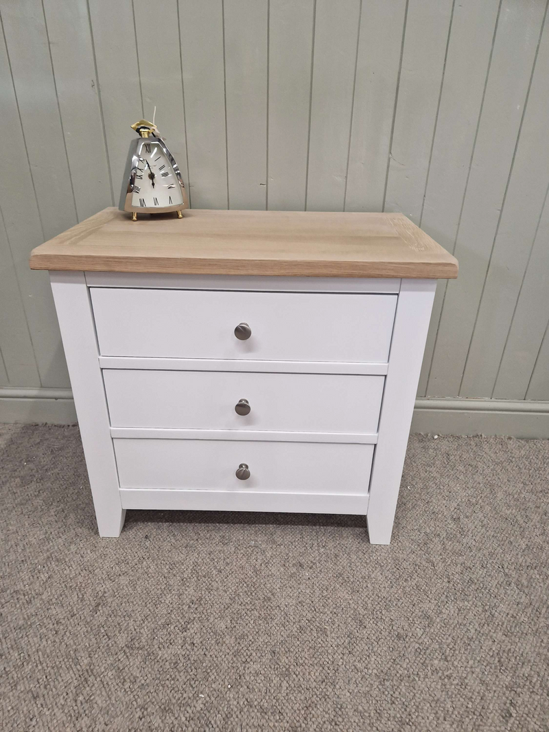 Chester Pure White Jumbo Bedside Table