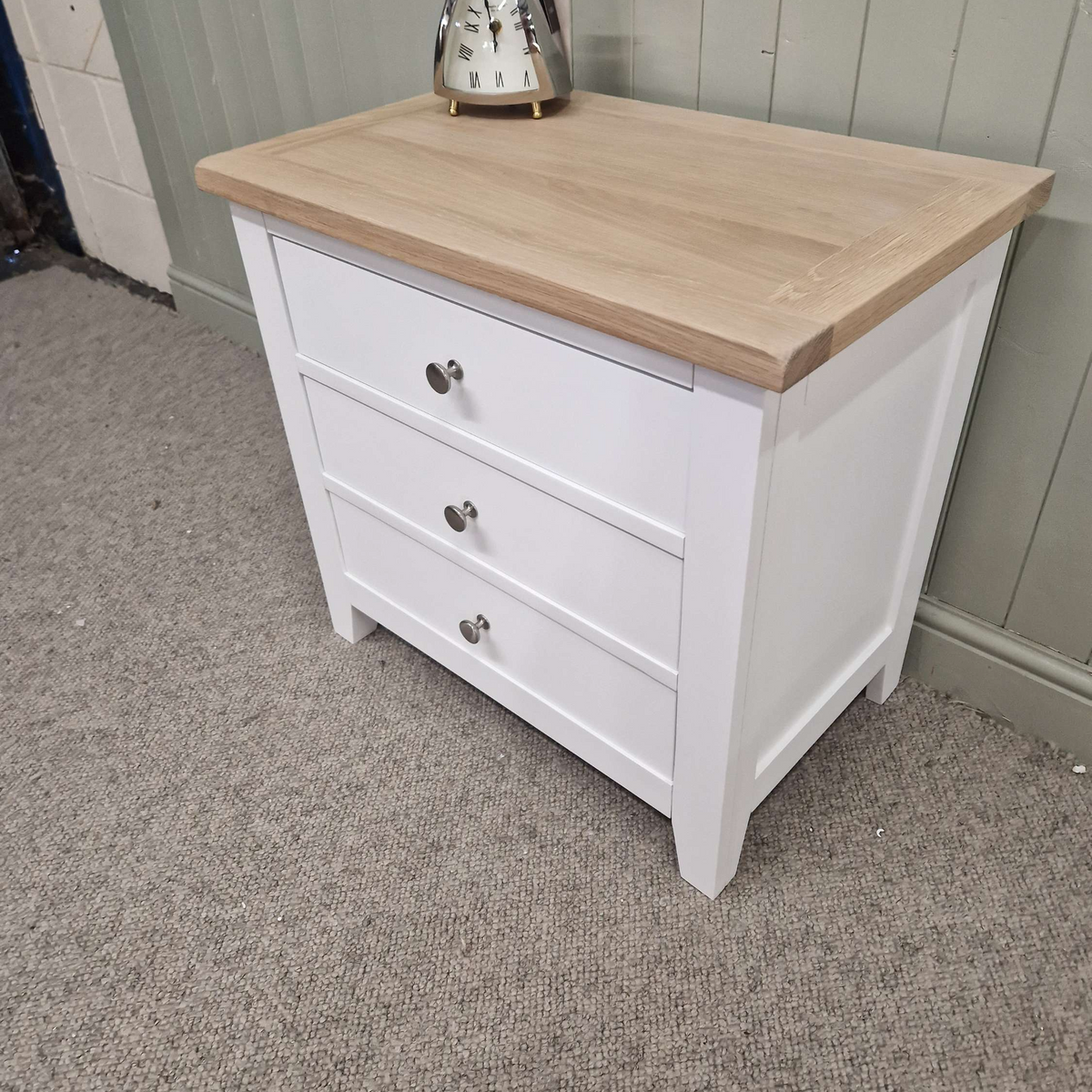 Chester Pure White Jumbo Bedside Table