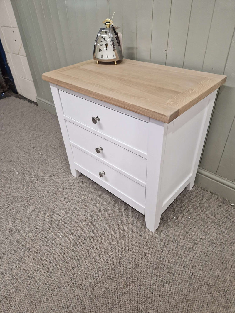 Chester Pure White Jumbo Bedside Table