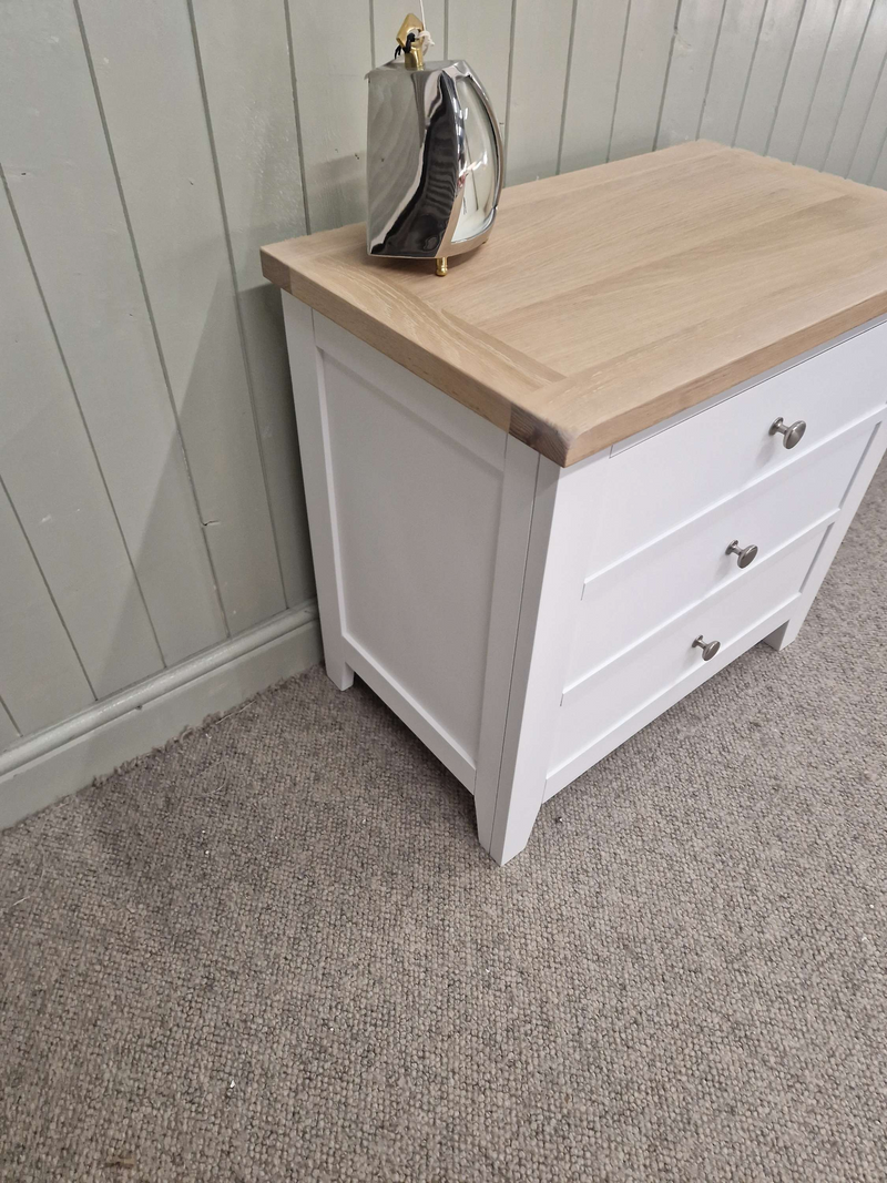 Chester Pure White Jumbo Bedside Table