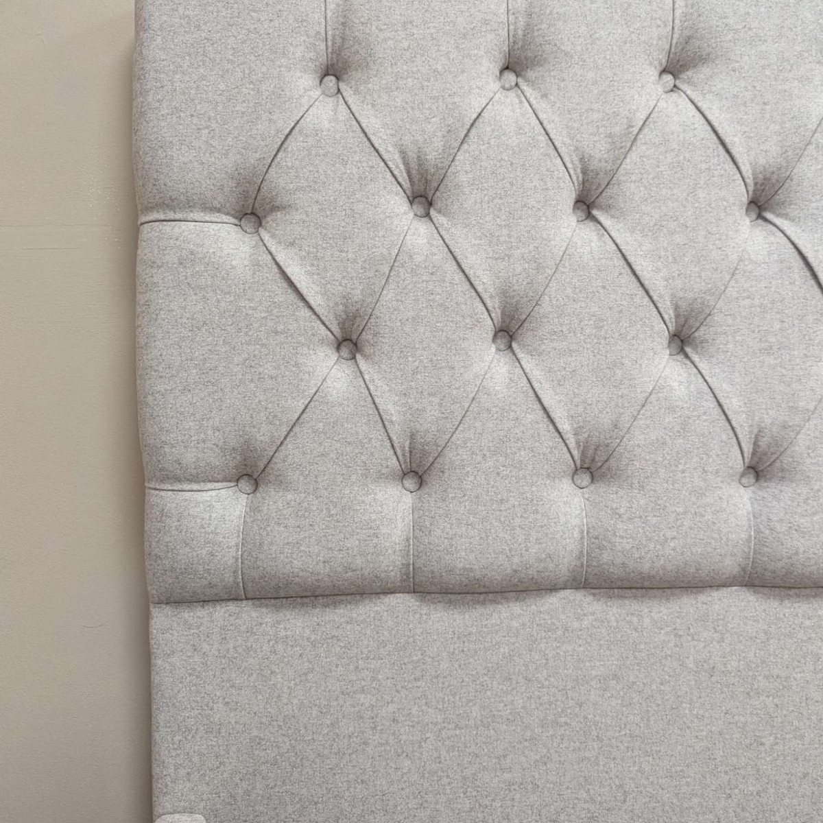 Evesham Natural Tweed King Size Bed
