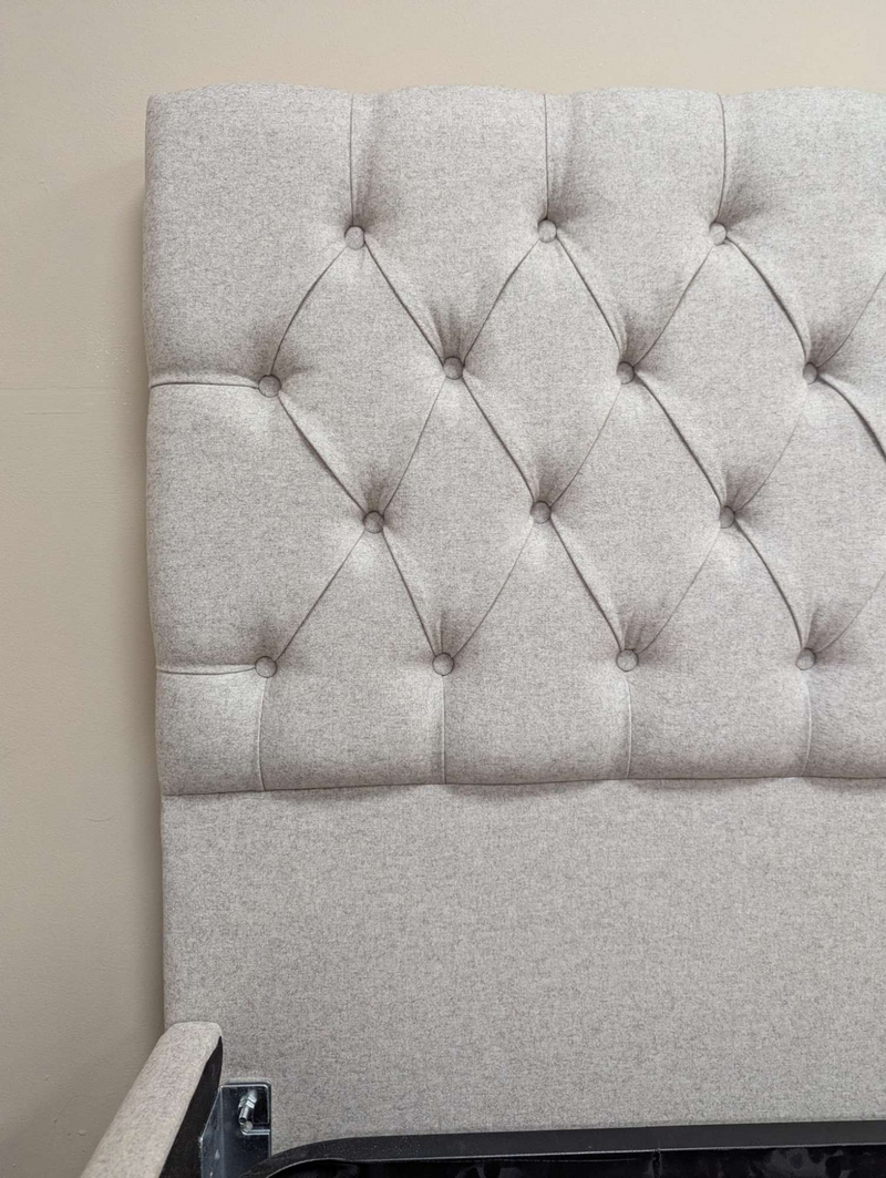 Evesham Natural Tweed King Size Bed