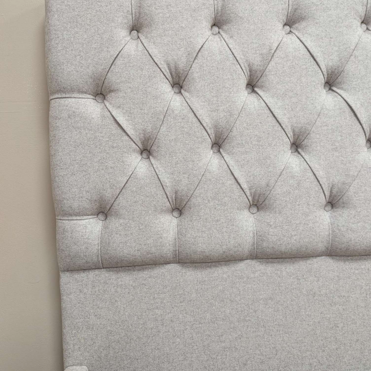 Evesham Natural Tweed King Size Bed