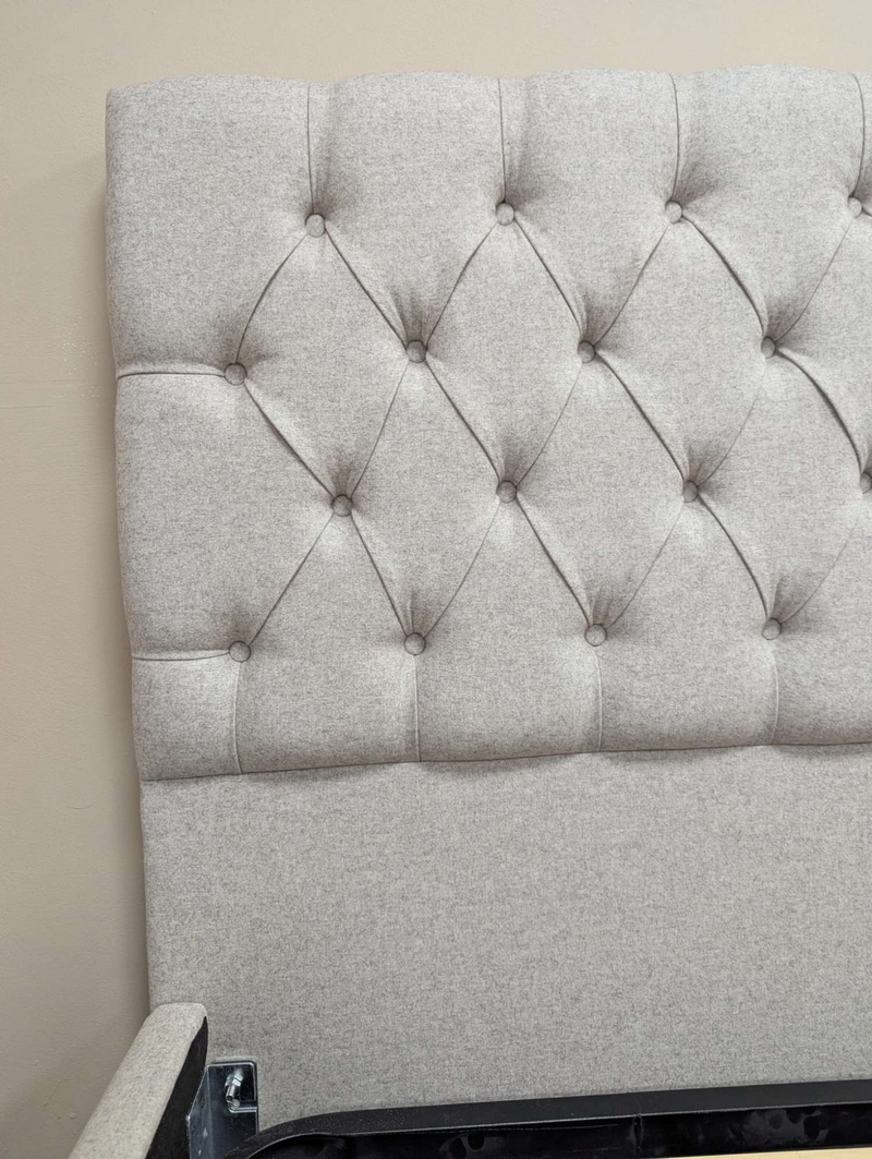Evesham Natural Tweed King Size Bed