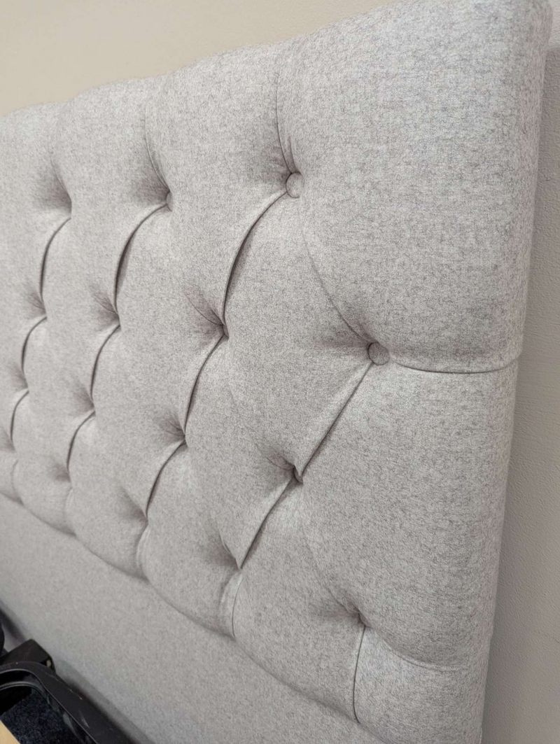 Evesham Natural Tweed King Size Bed