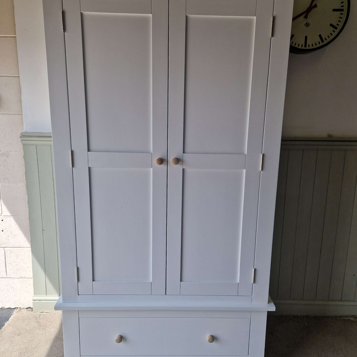 Chester Pure White Double Wardrobe