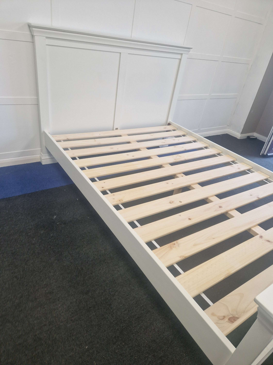 Chantilly Warm White 4ft 6" Double Bed
